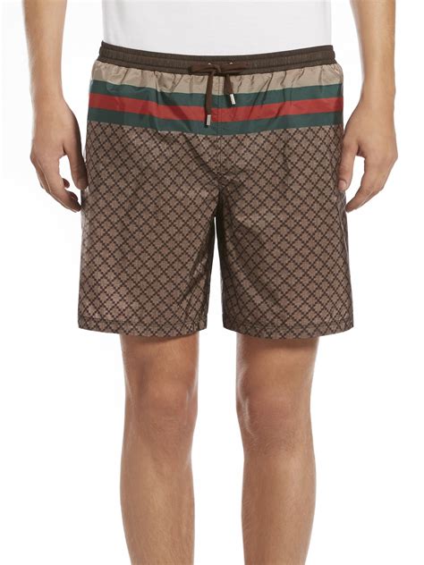 mens gucci swim shorts|gucci swim shorts men's.